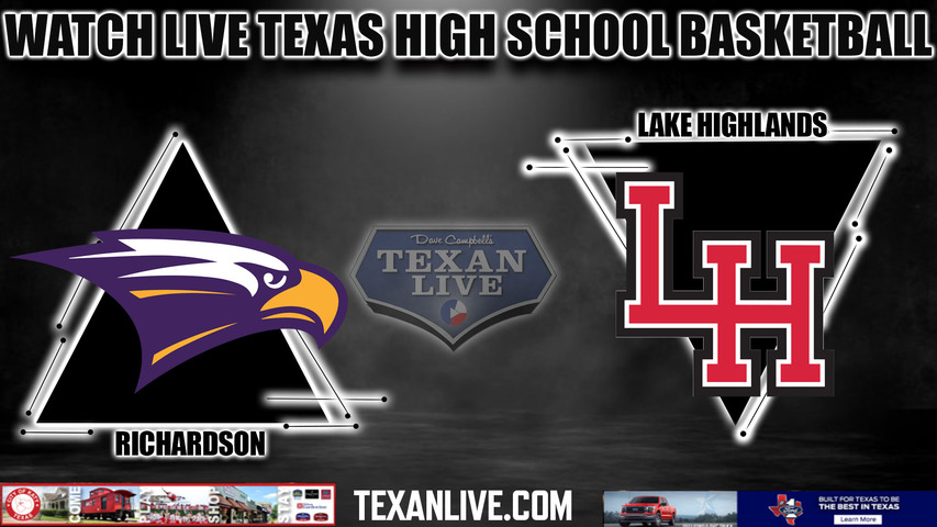 Richardson vs Lake Highlands - 7:00pm- 2/2/2024 - Boys Basketball - Live from Lake HIghlands High School