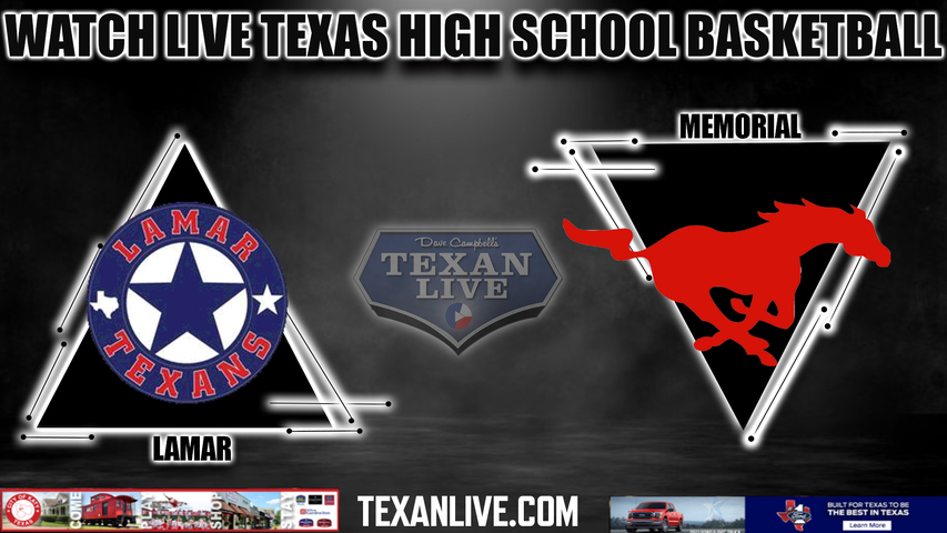 Lamar vs Memorial - 5:30pm- 2/12/2024 - Girls Basketball - Live from Delmar Fieldhouse - Bi District Playoffs
