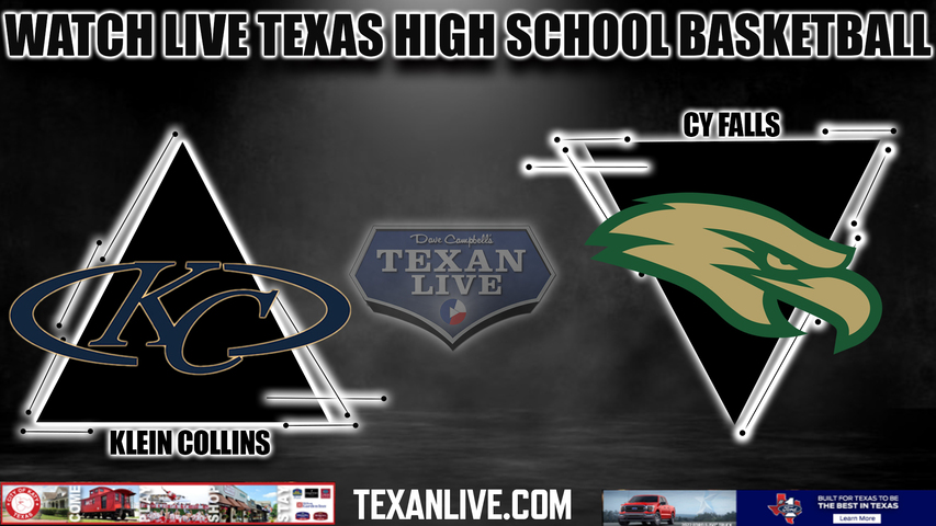 Klein Collins vs Cy Falls - 6pm- 2/13/2024 - Girls Basketball - Live from Klein Cain High School - Bi District Playoffs