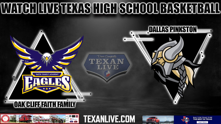 Oak Cliff Faith Family vs Dallas Pinkston - 4A Region 2 - Regional Semi Finals - 5:30PM - 3/1/2024 - Basketball - Live from University Fieldhouse- Playoffs