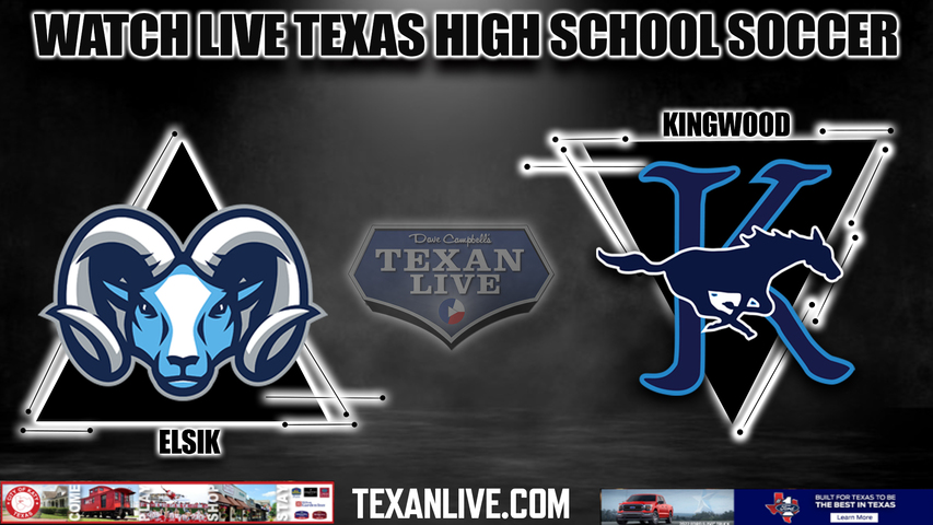 Alief Elsik vs Kingwood - 5:30PM - 4/2/2024 - Boys Soccer - Live from Abshier Stadium- Regional Quarter FInal
