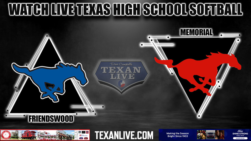 Friendswood vs Memorial - 11:00am- 4/6/2024 - Softball - Live from Memorial High School
