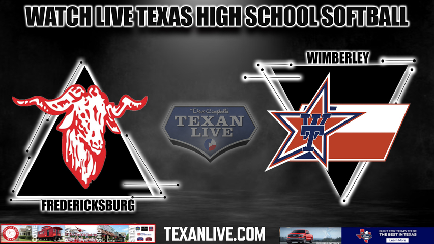 Fredericksburg vs Wimberley - 5:00pm- 4/9/2024 - Softball - Live from Wimberley High School