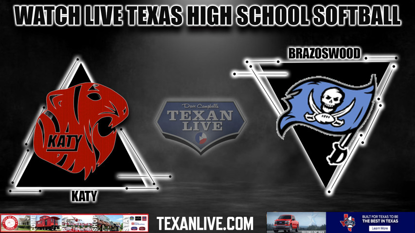 Katy vs Brazoswood - 6:30pm- 5/15/2024 - Softball - Live from Iowa Colony High School - Game One Playoff - Regional Semi- Finals - Playoffs