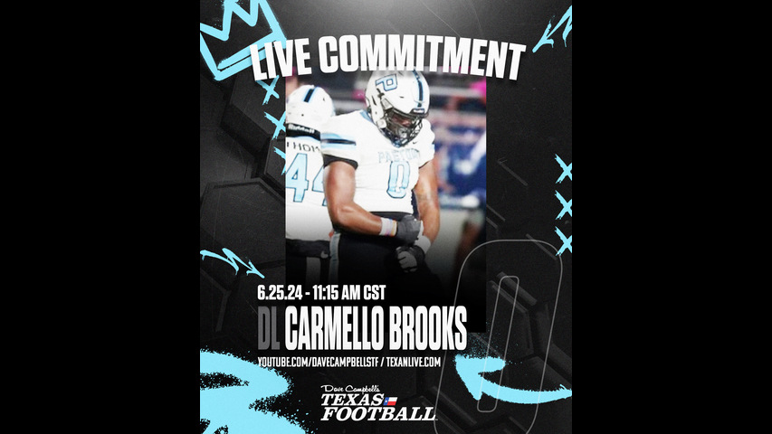 DL Carmello Brooks - Paetow High School- Commitment announcement - 6/25/24 - 11:15am