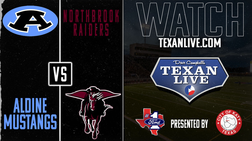 Aldine vs Northbrook - 7:00pm- 9/13/2024 - Football - Live from Tully Stadium