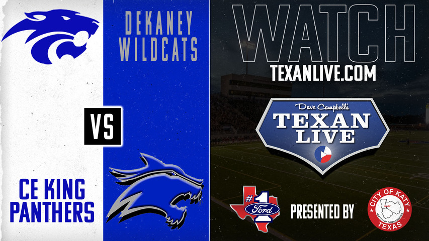 C. E. King vs DeKaney - 7:00pm- 9/12/2024 - Football - Live from Planet Ford District Stadium