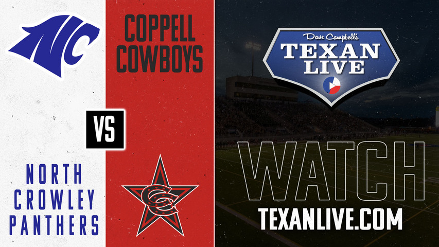 North Crowley vs Coppell - 2:00pm- 11/30/2024 - Football - Regional Semi-final - Playoffs - Live from Manfield's Vernon Newsome Stadium