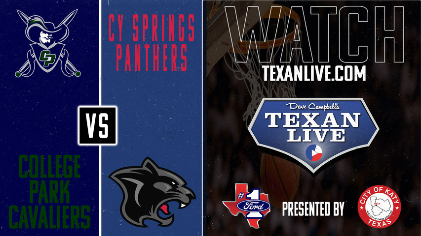 College Park vs Cy Springs - 6pm - 2/13/2025 - Girls Basketball - Area Round Playoffs - Live from Delmar Fieldhouse