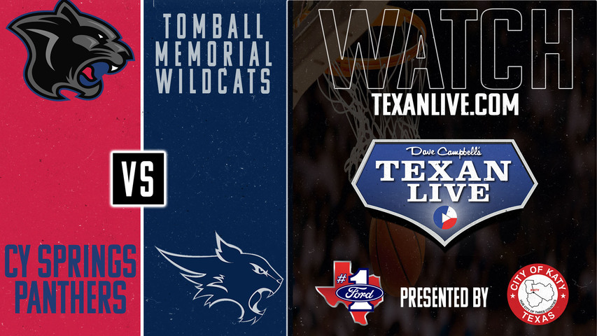 Cy Springs vs Tomball Memorial - 7:30pm - 2/18/2025 - Boys Basketball - Bi-District Playoffs - Live from Berry Center