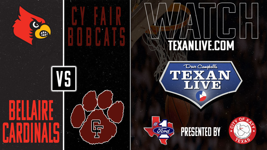 Bellaire vs Cy Fair - 7:30pm - 2/18/2025 - Boys Basketball - Bi-District Playoffs - Live from Delmar Field House