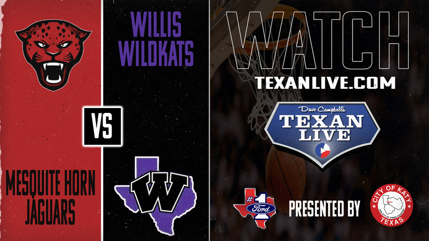 Mesquite Horn vs Willis - 7pm - 2/25/2025 - Boys Basketball - Regional Semi-Finals - Playoffs - Live from Buffalo High School