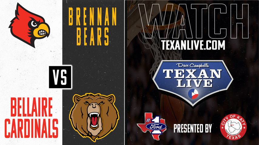 Bellaire vs SA Brennan -7pm - 3/4/2025 - Boys Basketball - State Semi-final- Playoffs - Live from Texas Southern Health and Physical Education Arena