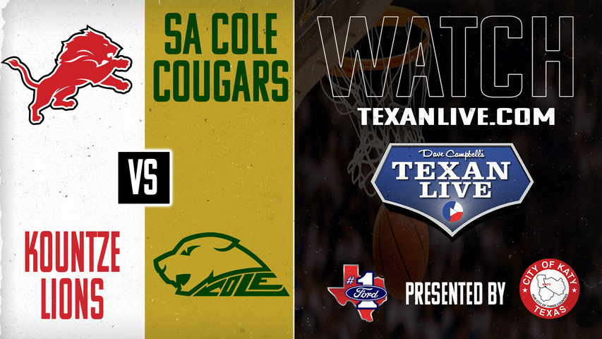 Kountze vs SA Cole -7pm - 3/4/2025 - Boys Basketball - State Semi-final- Playoffs - Live from Katy Taylor High School