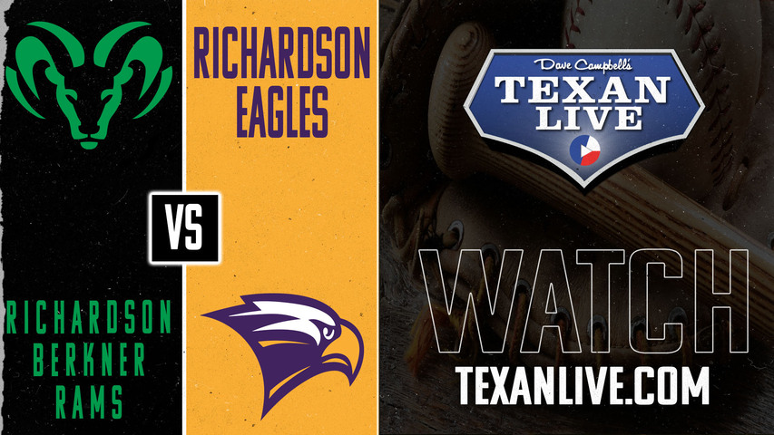 Richardson vs Berkner - 7:30pm - 3/13/2025 - Baseball - Live from Berkner High School