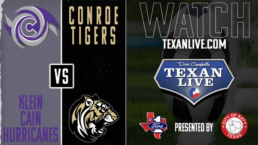 Klein Cain vs Conroe - 7:30pm - 3/25/2025 - Boys Soccer - Area Round Playoffs - Live from Moorhead Stadium