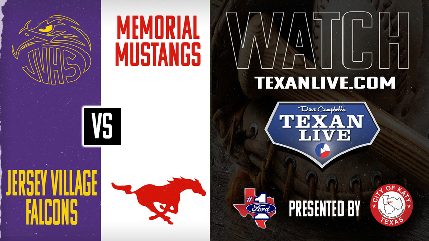 Jersey Village vs Spring Branch Memorial - 4pm - 4/15/2025 - Baseball - Live from Memorial High School