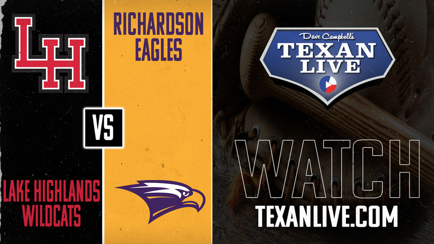 Lake Highlands vs Richardson - 7:30pm - 4/15/2025 - Baseball - Live from Wildcats Field