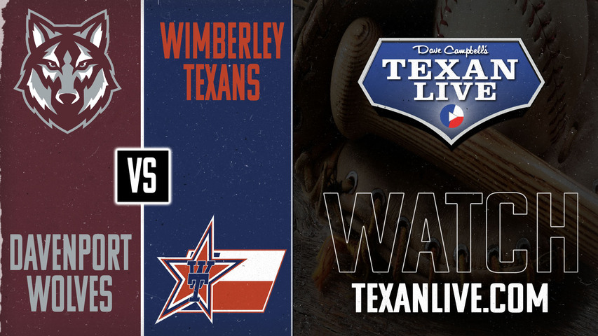 Davenport vs Wimberley - 7pm - 4/22/2025 - Baseball - Live from Wimberley High School