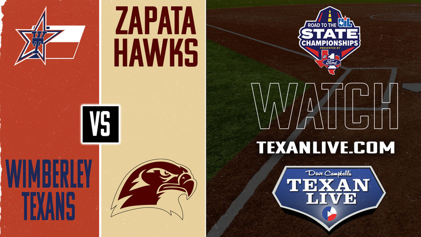 Wimberley vs Zapata - 7pm - 5/9/2025 - Softball - Regional Semi-finals - Playoffs - One Game Playoff - Live from Somerset High School