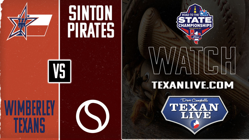 Wimberley vs Sinton - 7pm - 5/22/2025 - Baseball - Regional Finals - Playoffs - Game One - Live from Northeast Sports Park