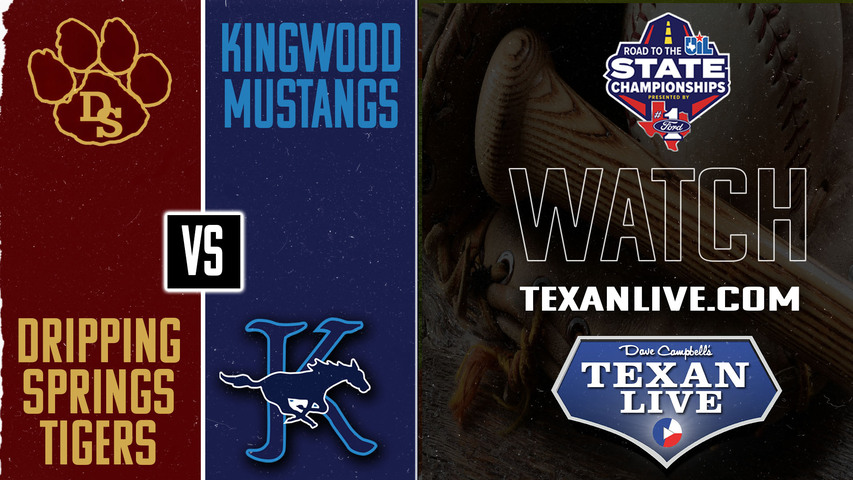 Kingwood vs Dripping Springs - 1pm - 5/31/2025 - Baseball - State Semi-Final - Playoffs - Game Three (if needed) - Live from Victoria Riverside Stadium