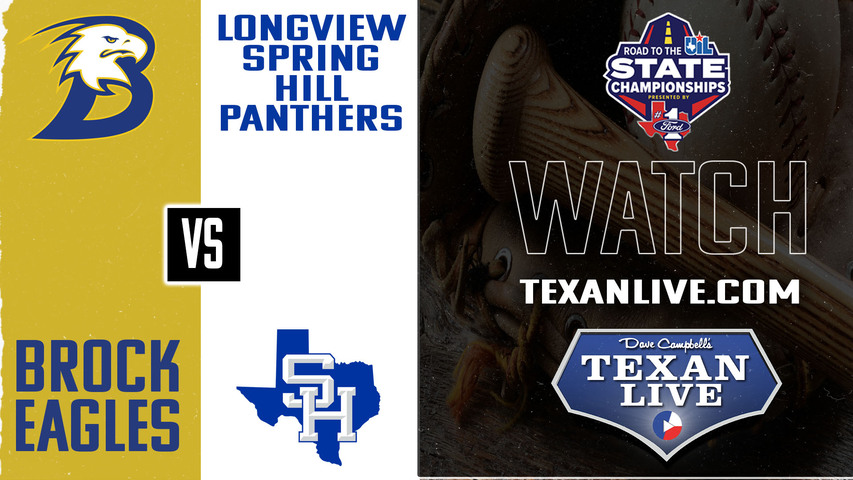 Brock vs Spring Hill - 5pm - 5/30/2025 - Baseball - State Semi-Final - Playoffs - Game Two - Live from Dallas Baptist University