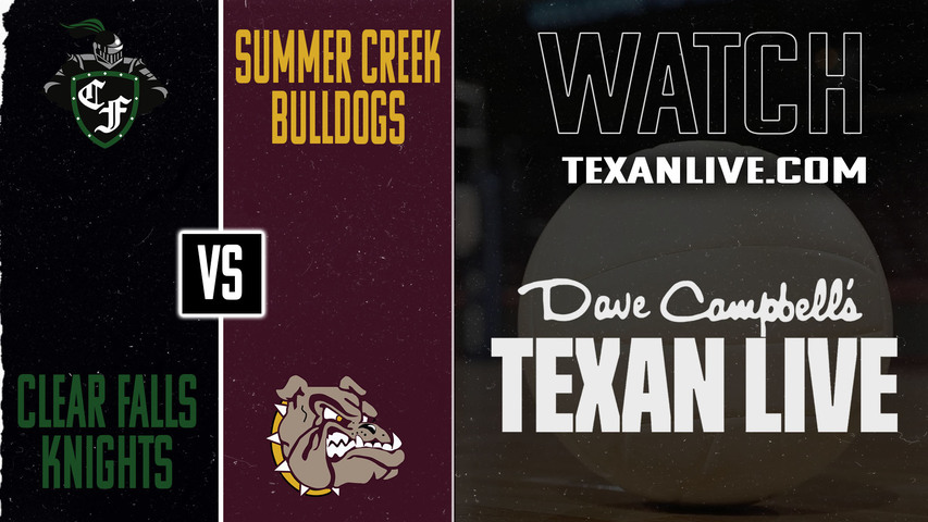 Clear Falls vs Summer Creek – 6:30pm – 8/26/2025 – Volleyball – Live from Summer Creek High School