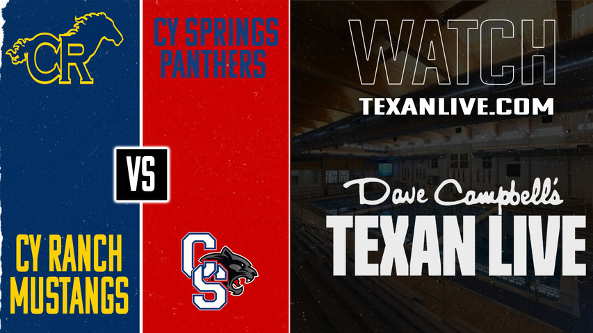 Cy Ranch vs Cy Springs – 6:00pm – 8/27/2025 – Water Polo – Live from CFISD Natatorium (E)
