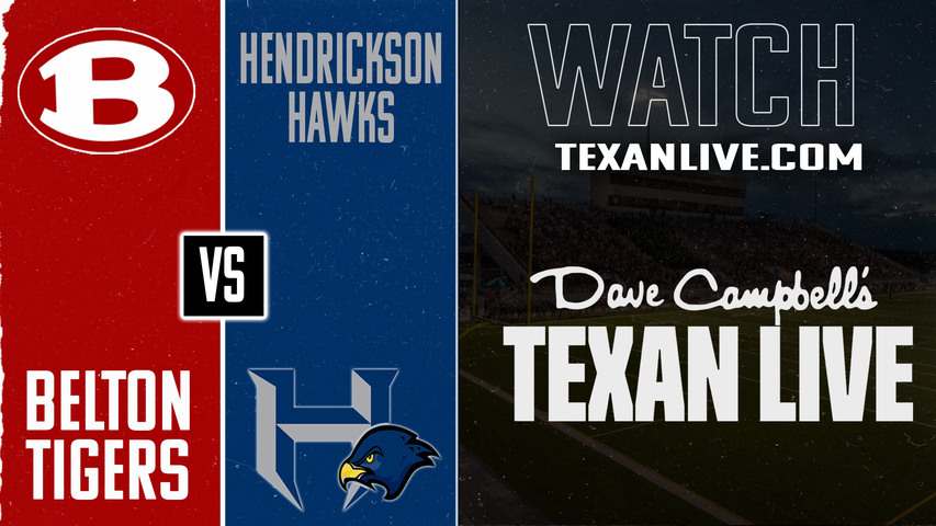 Belton vs Hendrickson - 7:00pm- 8/29/2025 - Football - Live from The Pfield