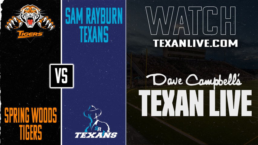 Spring Woods vs Sam Rayburn - 6:30pm- 8/28/2025 - Football - Live from Veterans Memorial Stadium