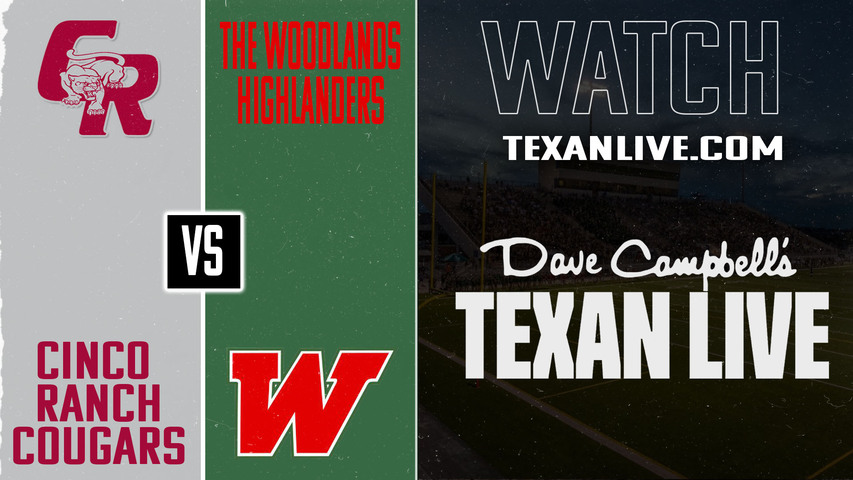 Cinco Ranch vs The Woodlands - 7:00pm- 8/28/2025 - Football - Live from Woodforest Bank Stadium