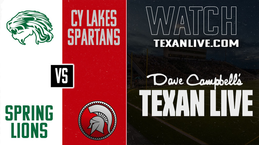 Spring vs Cy Lakes – 6:30pm – 9/4/2025 – Football – Live from Pridgeon Stadium