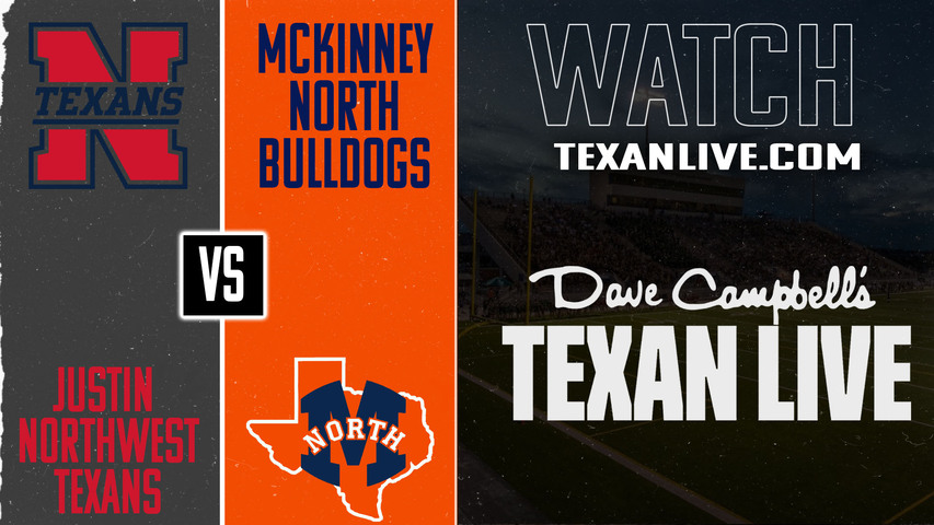 Justin Northwest vs Mckinney North – 7:00pm – 9/4/2025 – Football – Live from Mckinney ISD Stadium
