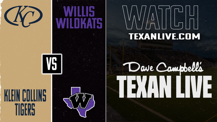 Klein Collins vs Willis – 7:00pm – 9/5/2025 – Football – Live from Yates Stadium