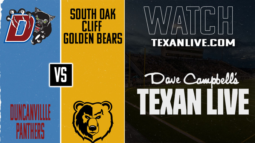 Duncanville vs South Oak Cliff – 7:00pm – 9/5/2025 – Football – Live from Panther Stadium