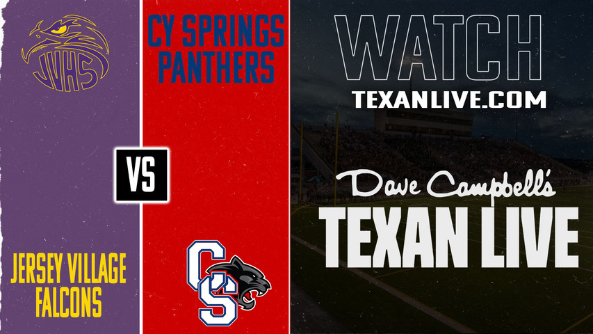 Jersey Village vs Cy Springs - 6:30pm- 9/11/2025 - Football - Live from CFFCU Stadium