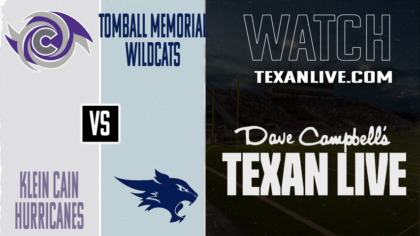Klein Collins vs Tomball Memorial - 7:00pm- 9/12/2025 - Football - Live from Tomball ISD Stadium