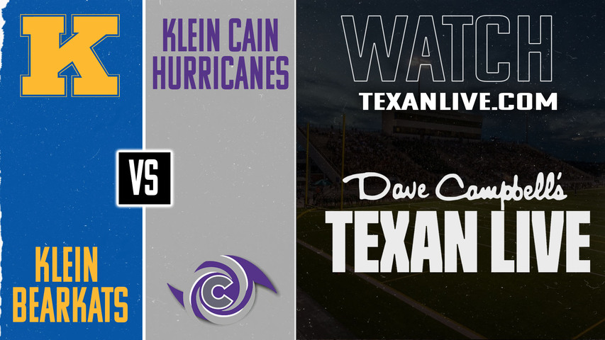 Klein vs Klein Cain - 7:00pm- 9/12/2025 - Football - Live from Klein Memorial Stadium