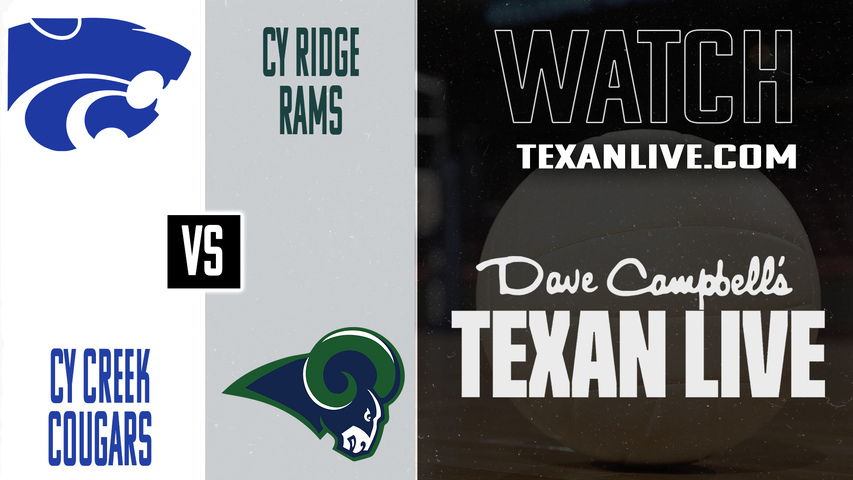 Cy Creek vs Cy Ridge – 5:30pm – 9/16/2025 – Volleyball – Live from Cy Ridge High School