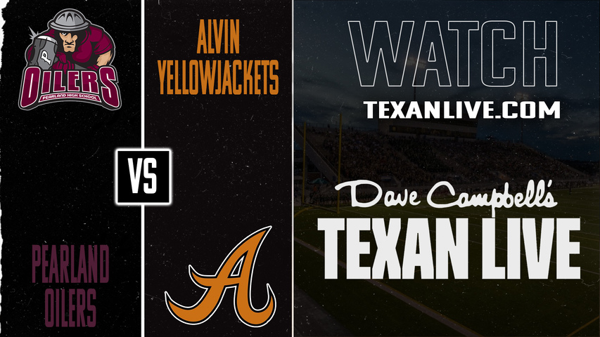 Pearland vs Alvin – 6:30pm – 9/18/2025 – Football – Live from Alvin Memorial Stadium