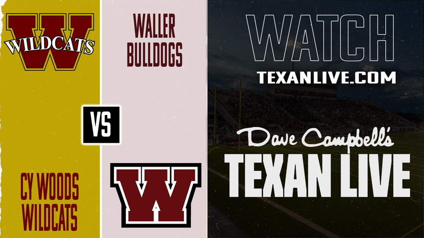 Cy Woods vs Waller – 7:00pm – 9/19/2025 – Football – Live from Daikin Stadium