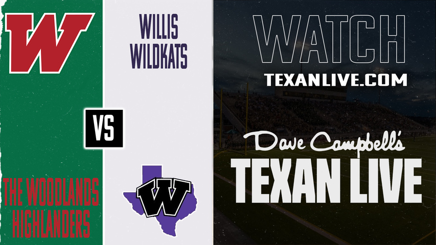 The Woodlands vs Willis – 7:00pm – 9/19/2025 – Football – Live from Yates Stadium