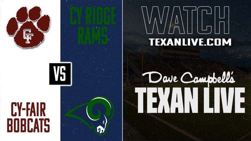 Cy-Fair vs Cy Ridge - 6:30pm - 9/25/2025 - Football - Live from CFFCU Stadium