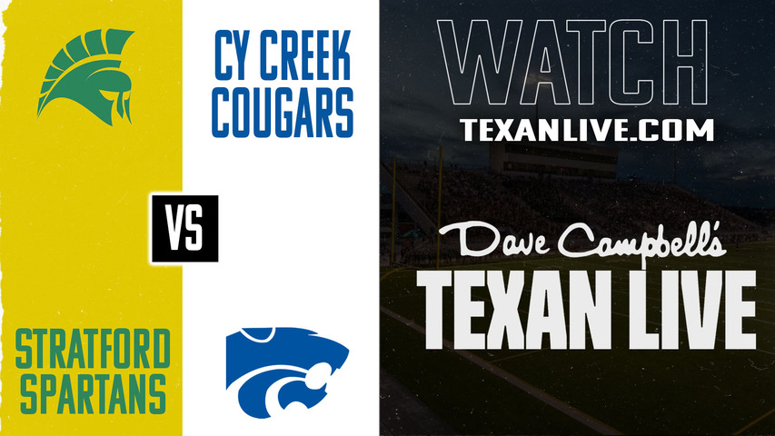 Stratford vs Cy Creek - 6:30pm - 9/25/2025 - Football - Live from Tully Stadium
