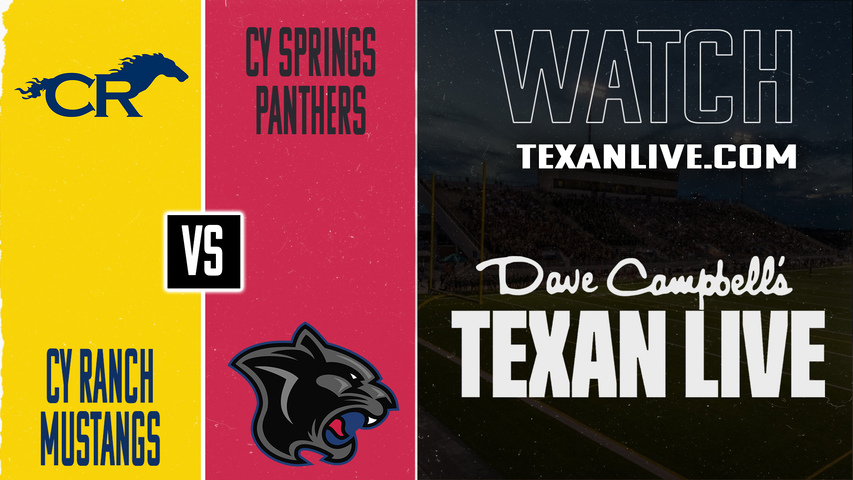 Cy Ranch vs Cy Springs - 7pm - 9/26/2025 - Football - Live from CFFCU Stadium