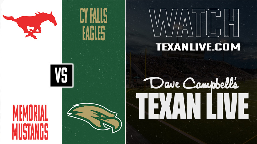 Spring Branch Memorial vs Cy-Falls - 7pm - 9/26/2025 - Football - Live from Pridgeon Stadium