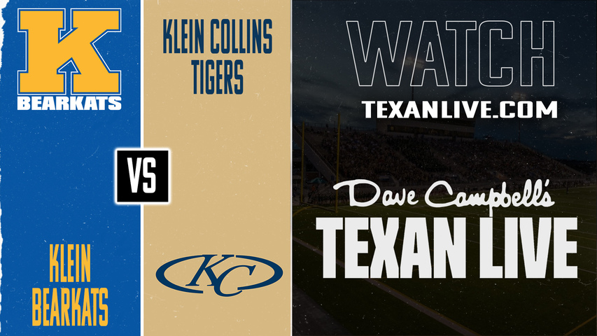 Klein vs Klein Collins - 7pm - 9/26/2025 - Football - Live from Klein Memorial Stadium
