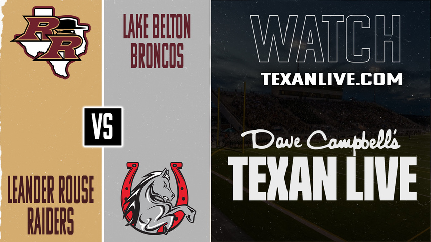 Leander Rouse vs Lake Belton - 7pm - 9/26/2025 - Football - Live from Tiger Field