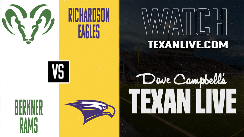 Richardson Berkner vs Richardson - 7pm - 9/26/2025 - Football - Live from Wildcat-Ram Stadium